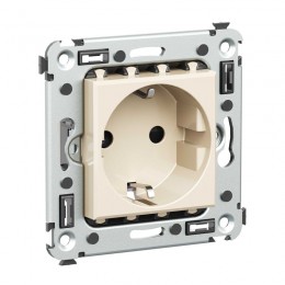 Розетка 1-м СП 2мод. Avanti 