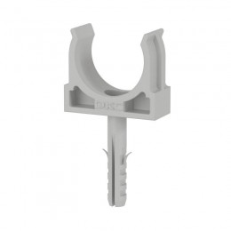 Держатель для труб (клипса) d32мм с защелкой и дюбелем DKC 51332