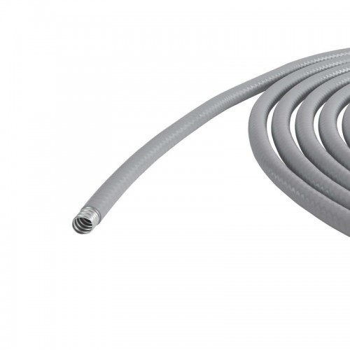 Металлорукав в ПВХ изоляции гладкой DN 20мм Dвн.20.5мм Dнар.27мм без протяжки сер. (уп.50м) DKC 6070R-22