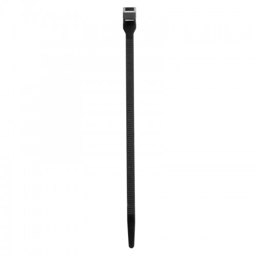 Хомут PA12 атмосфероустойчивый из полиамида 12 плоский замок 9х180 черн. (уп.100шт) DKC CTPA12-9-180B