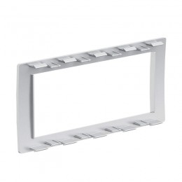 Рамка 4мод. универс. под Brava/VIVA/45х45 сер. металлик DKC F00013G