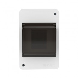 Щиток настенный 4мод. с тонированной дверцей бел. DKC F04W0WD