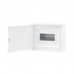 Щиток настенный FRAME 8мод. с бел. дверцей с 2 шинами PEN на 6 и 8 отверст. бел. DKC F08W1WW