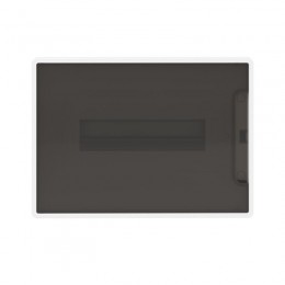 Щиток встраиваемый FRAME 12мод с тонированной дверцей с 2 шинами PEN на 6 и 8 отверст. бел. DKC F12B1WD