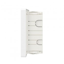 Щиток встраиваемый FRAME 12мод с тонированной дверцей с 2 шинами PEN на 6 и 8 отверст. бел. DKC F12B1WD