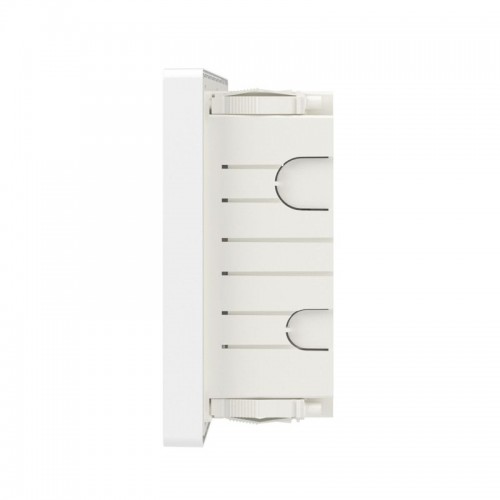 Щиток встраиваемый FRAME 12мод с тонированной дверцей с 2 шинами PEN на 6 и 8 отверст. бел. DKC F12B1WD