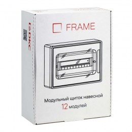 Щиток настенный 12мод. FRAME с тонированной дверцей с 2 шин PEN на 8+6 отверст. бел. DKC F12W1WD