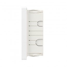 Щиток встраиваемый FRAME 18мод с тонированной дверцей с 2 шинами PEN на 8 и 10 отверст. бел. DKC F18B1WD