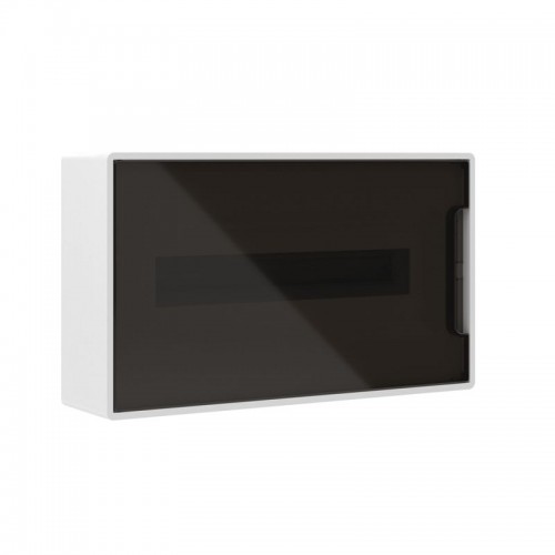 Щиток настенный 18мод. IP41 с тонированной дверцей с 2 шинами PEN на 8+10 отверст. бел. DKC F18W1WD