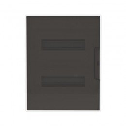 Щиток встраиваемый FRAME 24мод с тонированной дверцей с 4 шинами PEN (2шт на 8 отверст. и 2шт на 6 отверст.) бел. DKC F24B1WD