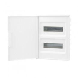 Щиток встраиваемый 24мод. с бел. дверцей с 4 шинами PEN (2шт на 8 отверст. и 2шт на 6 отверст.) бел. DKC F24B1WW