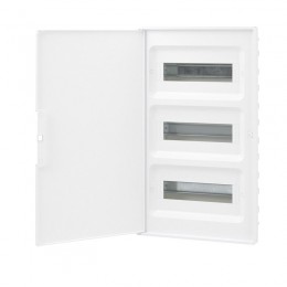 Щиток встраиваемый FRAME 36мод. с бел. дверцей с 4 шинами PEN (2шт на 8 отверст. и 2шт на 10 отверст.) бел. DKC F36B1WW