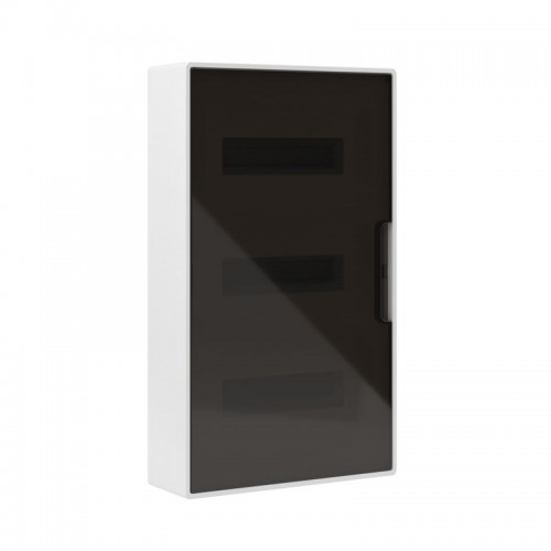 Щиток настенный 36мод. IP41 с тонированной дверцей с шинами PEN 2шт 8 отверст.+2шт 10 отверст. бел. DKC F36W1WD