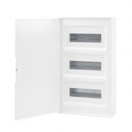 Щиток настенный FRAME 36мод. с бел. дверцей с 4 шинами PEN (2шт на 8 отверст. и 2шт на 10 отверст.) бел. DKC F36W1WW