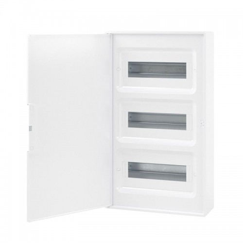 Щиток настенный FRAME 36мод. с бел. дверцей с 4 шинами PEN (2шт на 8 отверст. и 2шт на 10 отверст.) бел. DKC F36W1WW