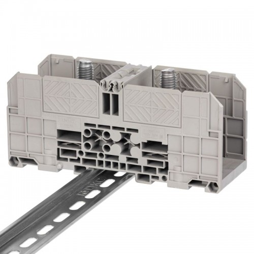 Клемма проходная болтовой зажим 2 точки подключения 185кв.мм сер. DKC FER-185