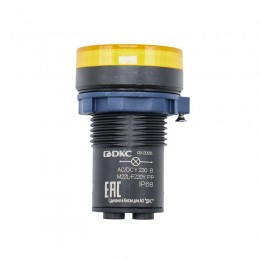 Индикатор сигнальный со встроенным диодом 220В желт. DKC M22L-F220YPP