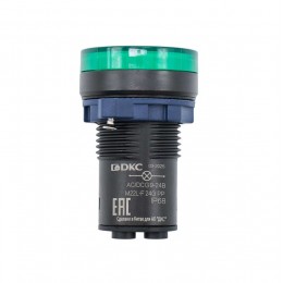 Индикатор сигнальный со встроенным диодом 9-24В зел. DKC M22L-F24GPP