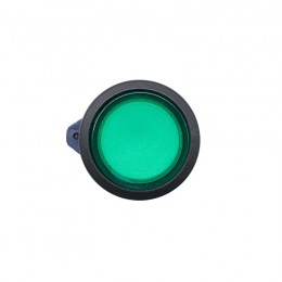 Головка кнопки плоская прозрачная с фиксацией зел. DKC M22P-FLLGP