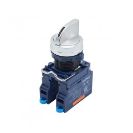 Головка переключателя на 3 положения с возвратом стандартная ручка алюм. черн. DKC M22S-M3A