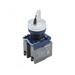 Головка переключателя на 3 положения с возвратом стандартная ручка алюм. черн. DKC M22S-M3A