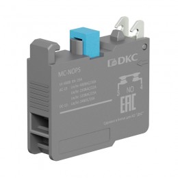 Блок контактный с клеммными зажимами под винт нормально-открытый DKC MC-NOPS