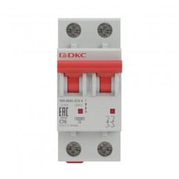 Выключатель автоматический модульный 2п C 16А 6кА MD63 YON MD63-2C16-6