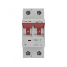 Выключатель автоматический дифференциального тока 2п (1P+N) C 25А 30мА тип A 6кА MDR63N YON MDR63N-1N2C25-A