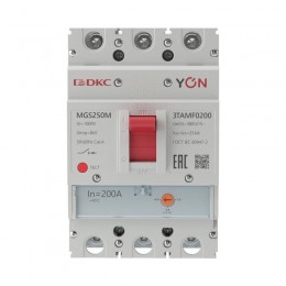Выключатель автоматический MGS250 3P 160-200A 25kA YON MGS250M-3TAMF0200