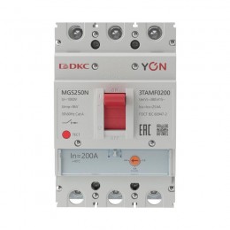 Выключатель автоматический MGS250 3P 160-200A 36kA YON MGS250N-3TAMF0200