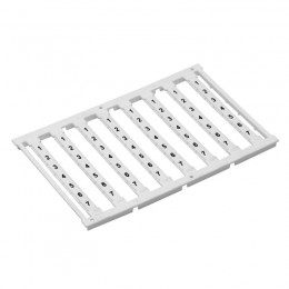 Маркировка для клемм ширина 5мм узкая для клемм Push-in бел. от 1 до 12 вертикальная ориентация 1шт = карта из 96 маркеров (уп.10шт) DKC NUPUTUK-5F-1-12V