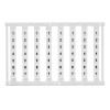 Маркировка для клемм ширина 5мм узкая для клемм Push-in бел. от 13 до 24 вертикальная ориентация 1шт = карта из 96 маркеров (уп.10шт) DKC NUPUTUK-5F-13-24V