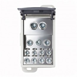 Блок распределительный винтовой зажим плоский 24х8 мм 2х35кв.мм 5х16кв.мм 4х10кв.мм DKC POD-500