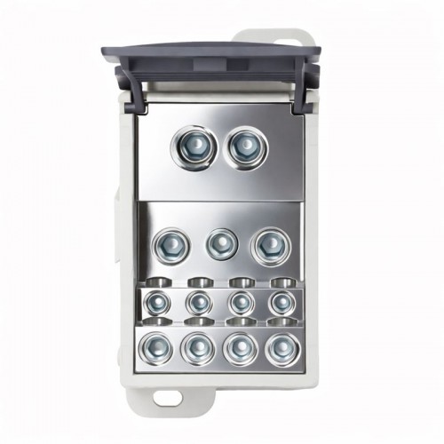 Блок распределительный винтовой зажим плоский 24х8 мм 2х35кв.мм 5х16кв.мм 4х10кв.мм DKC POD-500