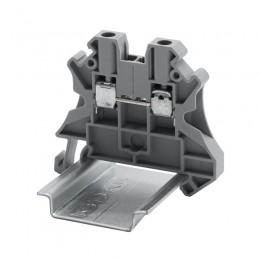 Клемма проходная винтовой зажим; 2 точки подключения; 2.5кв.мм сер. DKC TUR-2.5R