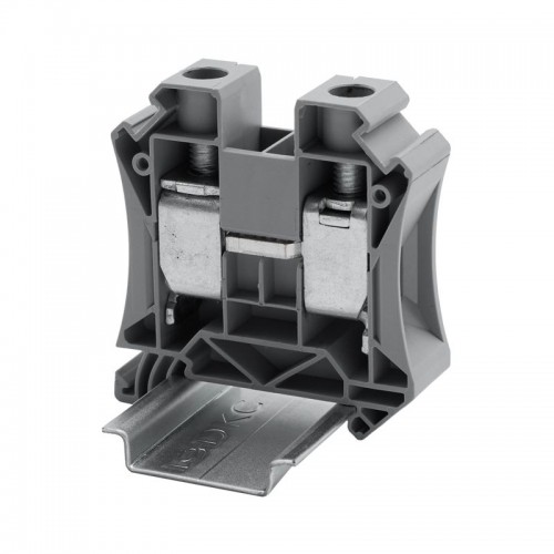 Клемма проходная винтовой зажим; 2 точки подключения; 35кв.мм сер. DKC TUR-35R