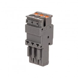 Штекер зажим push-in 3 точки подкл. 2.5кв.мм сер. DKC VPR-P-2.5-3