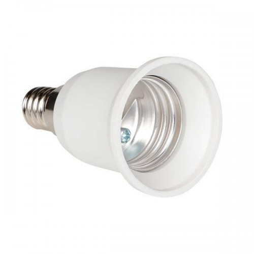 Переходник E14-E27 бел. EKF AD-E14-E27-w