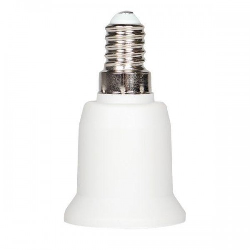 Переходник E14-E27 бел. EKF AD-E14-E27-w