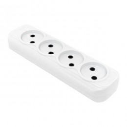 Колодка удлинителя 4-м без заземл. 10А Эксперт 2.2кВт EKF AKB10-4