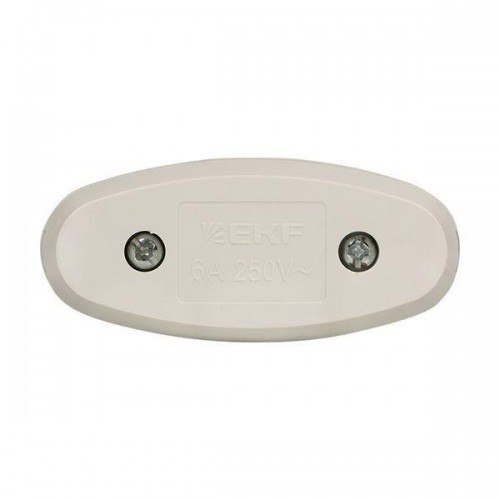 Переключатель на шнур бел. 6А 250В EKF APB6-10