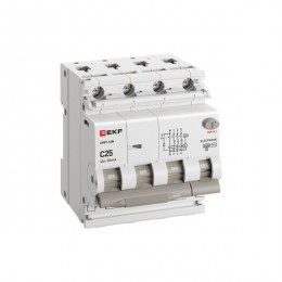 Выключатель автоматический дифференциального тока 4п (3P+N) C 25А 30мА тип AC 6кА АВДТ-63N электронный PROxima EKF D63N46E25C30
