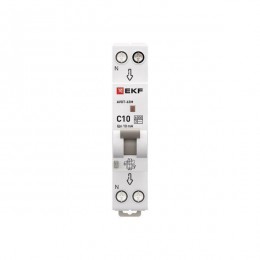 Выключатель автоматический дифференциального тока 1мод. C 10А 10мА тип АС 6кА АВДТ-63М (электрон.) EKF DA63M-10-10