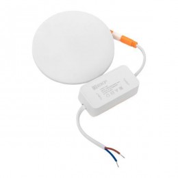 Светильник светодиодный ДВО 1102 10Вт 4000К IP20 круглый встраив. даунлайт безрамочный LUMA EKF DLL-1102-R-10-4000