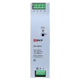 Блок питания на дин рейку 75Вт Uвх 220В AC Uвых 24В DC постоянного тока EKF DR-E-75W-24