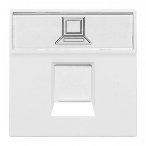 Розетка компьютерная 2мод. RJ45 кат.5E EKF E2MK015E-135-10