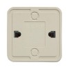 Розетка 1-м ОП Рим 16А IP20 с заземл. бел. EKF ENR16-028-10