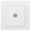 Розетка телевизионная TV 1-м СП Минск 5-862МГц 75Ом бел. Basic EKF ERA00-027-10
