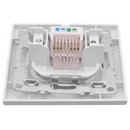 Розетка компьютерная 1-м СП Минск RJ45 бел. Basic EKF ERK01-035-10