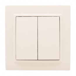 Выключатель 2-кл. СП Минск 10А IP20 беж. EKF ERV10-023-20